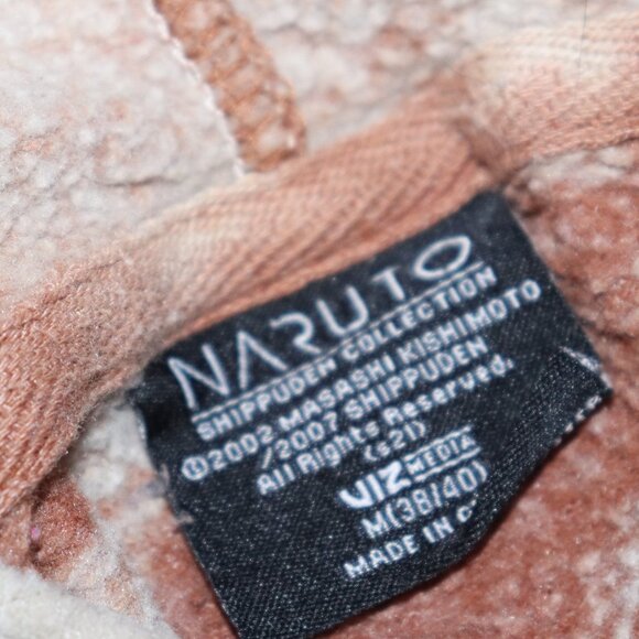 Orange tie dyed Naruto Hoodie sweater size Medium - Picture 2 of 6